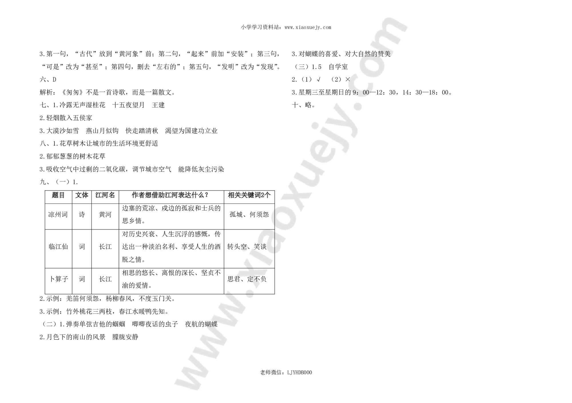 最新部编版六年级下册语文期末综合测评卷1及答案